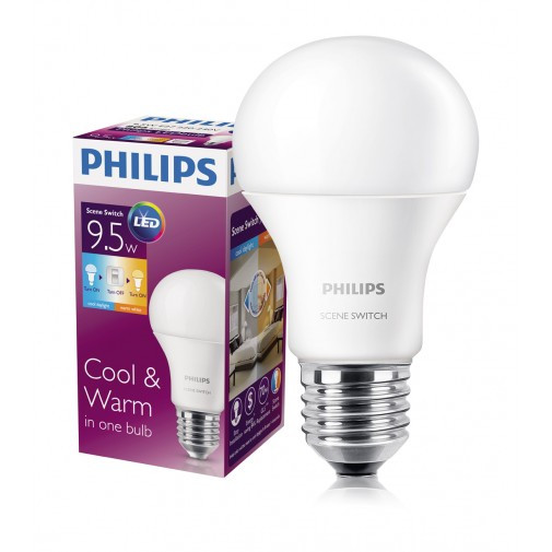 BÓNG ĐÈN LED ĐỔI MÀU - PHILIPS 60W 9.5W