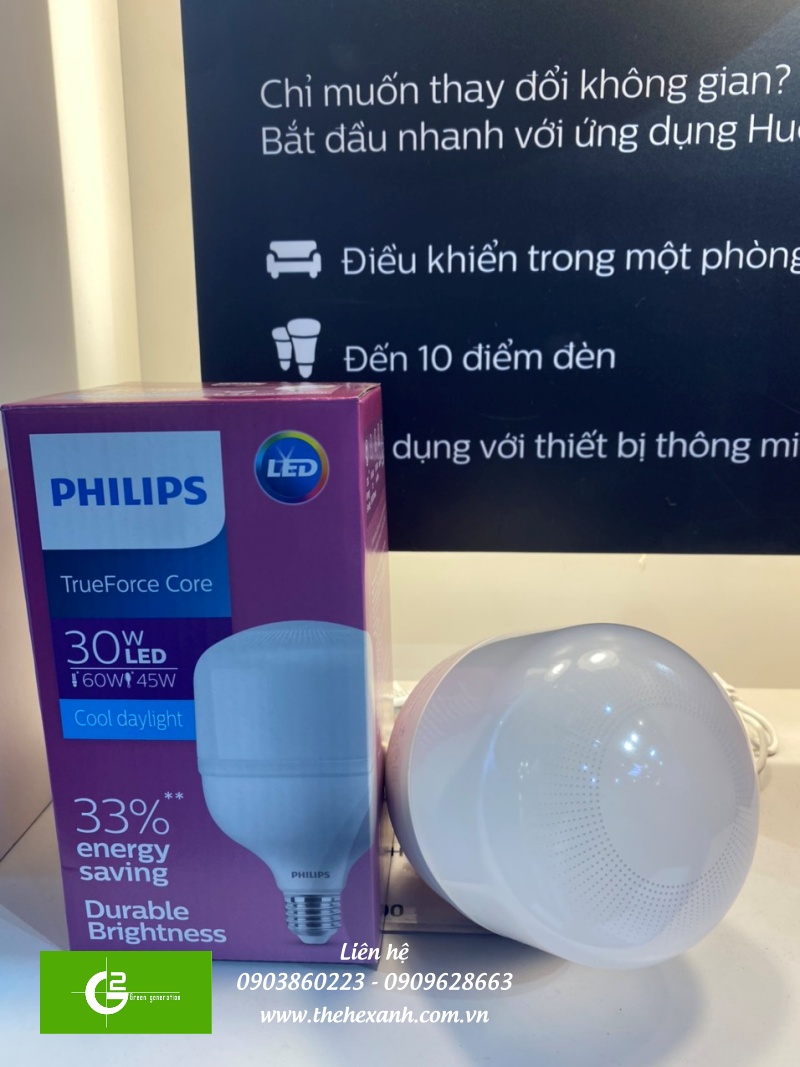 Bóng led trụ TForce Core HB MV ND 30W E27 830/865 GEN3