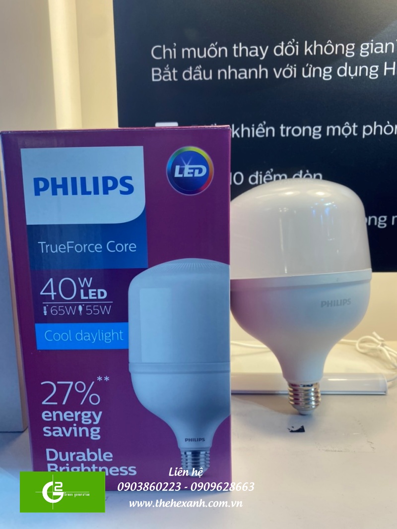 Bóng led trụ TForce Core HB MV ND 40W E27 830/865 GEN3