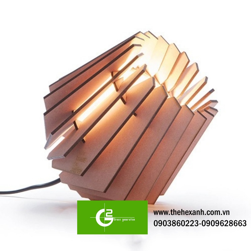 Đèn gỗ để bàn trang trí phòng khách, phòng ngủ – DG046