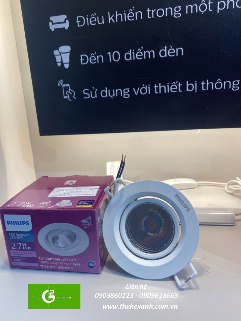 Đèn Led chiếu điểm Philips ngày càng được ứng dụng rộng rãi