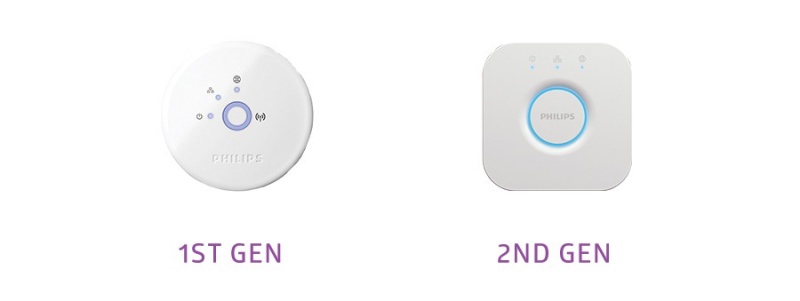 Sự khác biệt giữa Philips HUE Bridge đời một và đời thứ hai